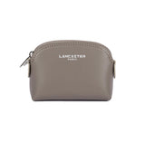 Petit porte-monnaie en cuir Lancaster-Smooth Taupe/Galet