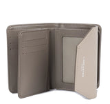 Portefeuille en cuir Lancaster-Smooth Taupe/Galet