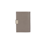 Portefeuille M en cuir Lancaster-Smooth Taupe/Galet