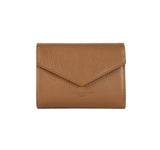 Petit portefeuille en cuir Lancaster-Foulonné PM Camel