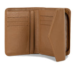 Petit portefeuille en cuir Lancaster-Foulonné PM Camel