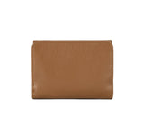 Petit portefeuille en cuir Lancaster-Foulonné PM Camel