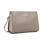 Sac à main trotteur Lancaster-Smooth Taupe Galet