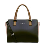 Sac à main en cuir Lancaster-Smooth Noir/Nude/Vison