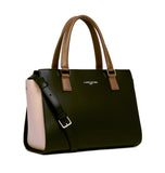 Sac à main en cuir Lancaster-Smooth Noir/Nude/Vison