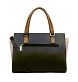 Sac à main en cuir Lancaster-Smooth Noir/Nude/Vison