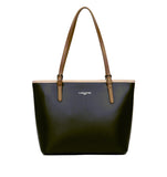Sac cabas en cuir Lancaster-Smooth Noir/Nude/Vison