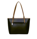 Sac cabas en cuir Lancaster-Smooth Noir/Nude/Vison