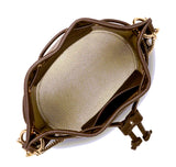 Petit sac seau Lancaster-Alba Marron