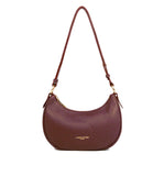 Petit sac besace en cuir Lancaster-Aria Bordeaux