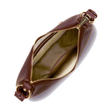 Petit sac besace en cuir Lancaster-Aria Bordeaux