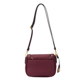 Sac à main avec rabat Mac Alyster Aurore Bordeaux