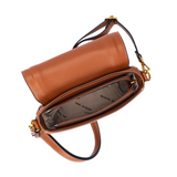 Sac à main avec rabat Mac Alyster Aurore Cognac