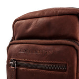 Sac en bandoulière Bremen en cuir Chesterfield Café