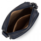 Sacoche bandoulière Homme Soft Vintage Lancaster 320-10 Bleu Foncé/Camel