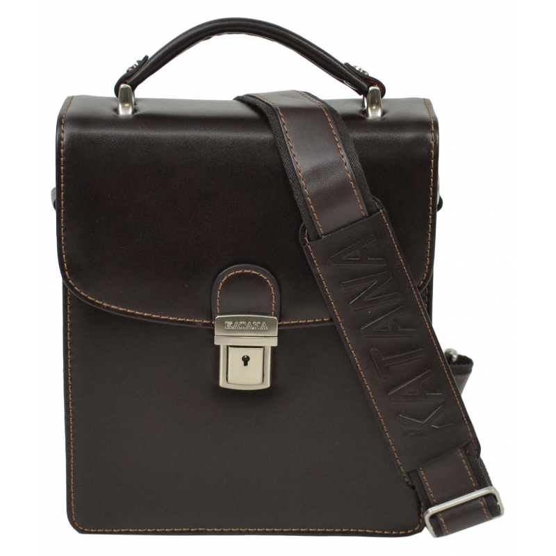 Leather bag with clasp Men Katana 63026 – ALYS'SAC MAROQUINERIE