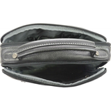 Sacoche porté bandoulière en cuir Homme Katana 69319 noir