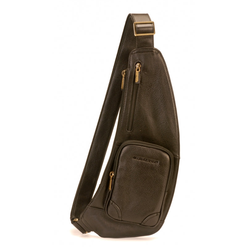 aston leather sling backpack Oakfield Backpack-Black Its balanced proportions reduce pressure points Men's Holster Bag Paul-Arthur and