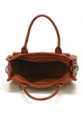 Leather handbag-Mocca-Soline-M73-03