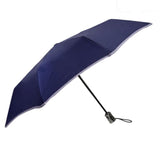 Parapluie Alpha X-TRA Solide Isotoner Marine Liseré Foncé