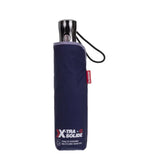 Parapluie Alpha X-TRA Solide Isotoner Marine Liseré Foncé