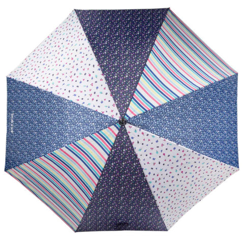 Parapluie Canne X-TRA Sec Isotoner 09457 Patchwork Fleuri