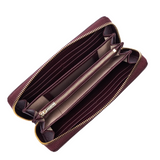 Portefeuille zippé Dune Bordeaux Lancaster