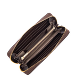 Portefeuille zippé Dune Marron Lancaster