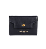 Petit portefeuille en cuir Lancaster-Donna Grace Bleu Foncé