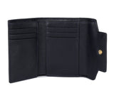 Petit portefeuille en cuir Lancaster-Donna Grace Bleu Foncé