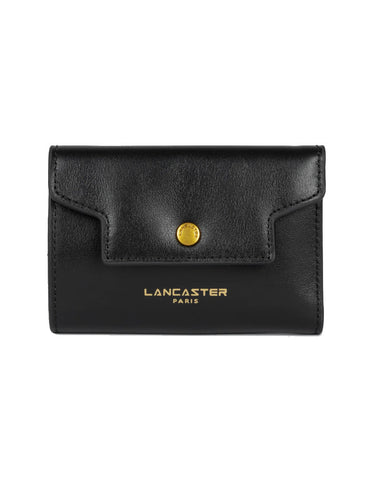 Petit portefeuille en cuir Lancaster-Donna Grace Noir