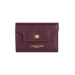 Petit portefeuille en cuir Lancaster-Donna Grace Bordeaux