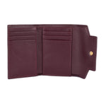 Petit portefeuille en cuir Lancaster-Donna Grace Bordeaux