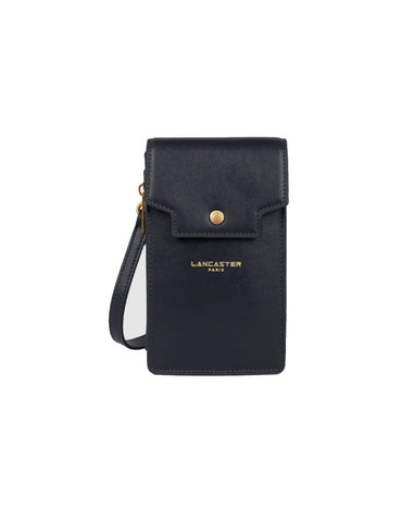 Pochette téléphone en cuir Lancaster-Donna Grace Bleu Foncé