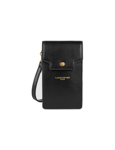 Pochette téléphone en cuir Lancaster-Donna Grace Noir