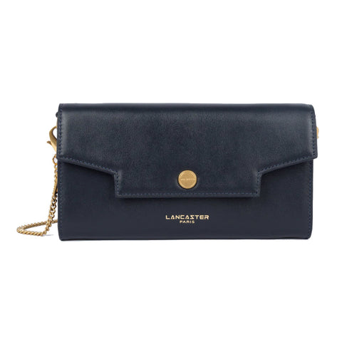 Pochette en cuir Lancaster-Donna Grace Bleu Foncé