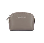 Petit porte-monnaie en cuir Lancaster-Smooth Taupe/Galet