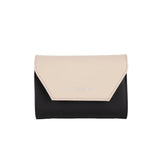 Portefeuille en cuir Lancaster-Smooth Noir/Nude/Vison