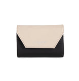 Portefeuille en cuir Lancaster-Smooth Noir/Nude Clair/Nude Foncé