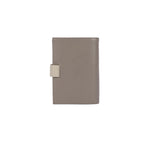 Portefeuille M en cuir Lancaster-Smooth Taupe/Galet