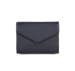 Petit portefeuille en cuir Lancaster-Foulonné PM Bleu Foncé