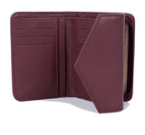 Petit portefeuille en cuir Lancaster-Foulonné PM Bordeaux