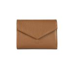 Petit portefeuille en cuir Lancaster-Foulonné PM Camel
