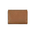 Petit portefeuille en cuir Lancaster-Foulonné PM Camel