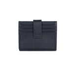 Porte-cartes en cuir Lancaster-Foulonné PM Bleu Foncé