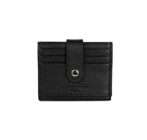Porte-cartes en cuir Lancaster-Foulonné PM Noir