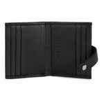 Porte-cartes en cuir Lancaster-Foulonné PM Noir