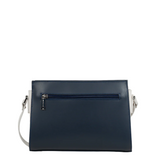 Sac à main trotteur Lancaster-Smooth Bleu/Ecru