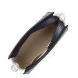 Sac à main trotteur Lancaster-Smooth Bleu/Ecru