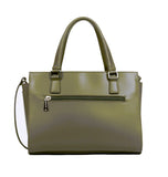 Sac à main en cuir Lancaster-Smooth Kaki